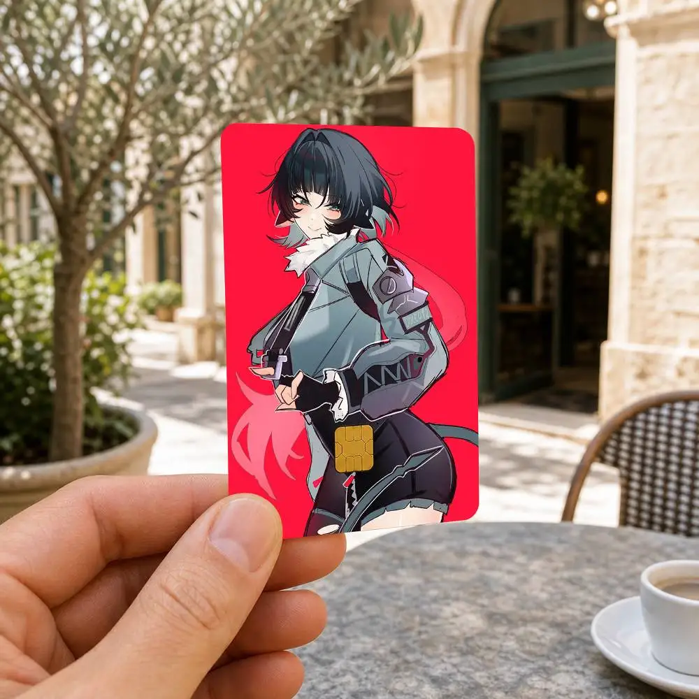 J-Jane Doe Waterproof Bank Card Sticker Skin for Credit Debit Chip Cards Decorative Cover Film