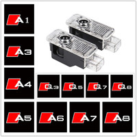 LED Car Door Ghost Shadow Welcome Logo Projector Light Accessories For AUDI C6 C7 C8 A7 A8 Q3 Q5 Q7 Q8 A1 A3 8V 8L 8P A4 A5 A6
