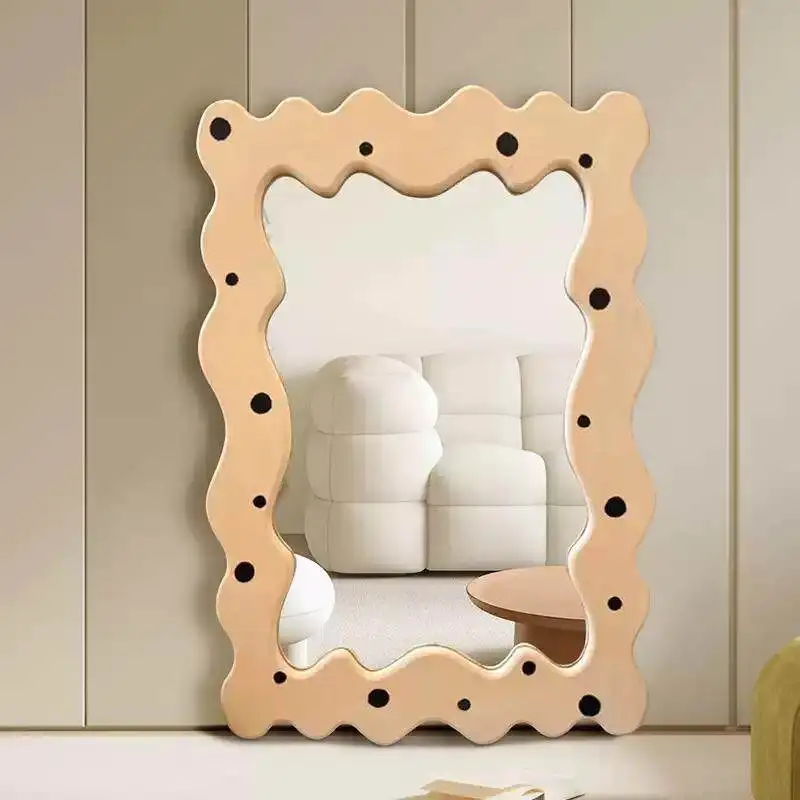 YFY Art Full-length   European Full-length  American Irregular Household Floor   Wave Creative Mirror