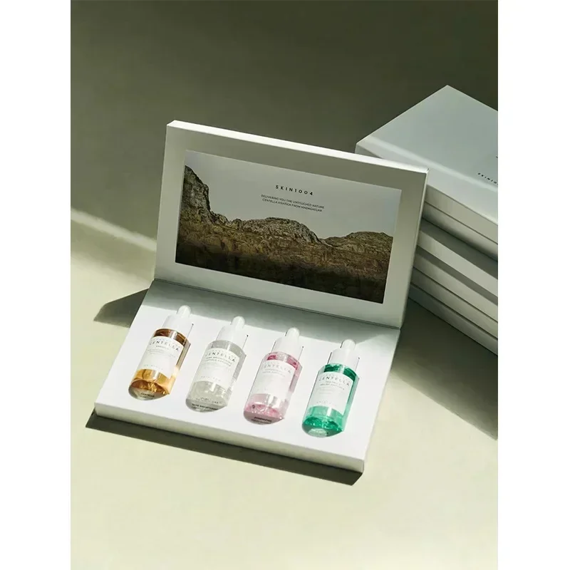 

Набор эссенций Centella Asiatica, коробка для ухода за лицом, успокаивающий четырехцветный дорожный набор, эссенция для ухода за кожей ангела, 30 мл