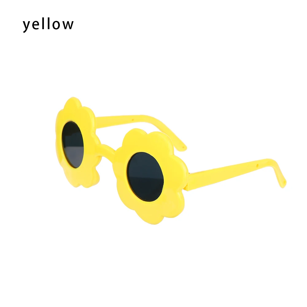 Cute Dress Up Accessories Pet Look Sunglasses Sun Flower Shaped  Eyeglasses  Glasses