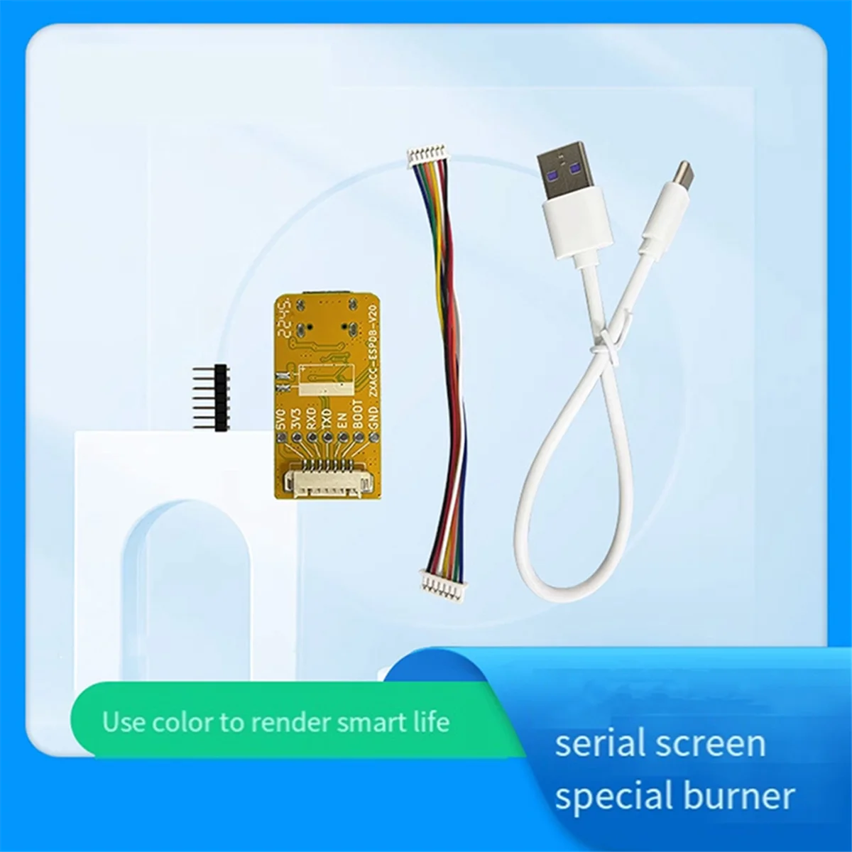 POP-l7.0-дюймовый емкостный сенсорный ЖК-экран 800X480 с интерфейсом RGB Модуль ESP32-S3 Встроенная вспышка 16 МБ SPI и 8 МБ