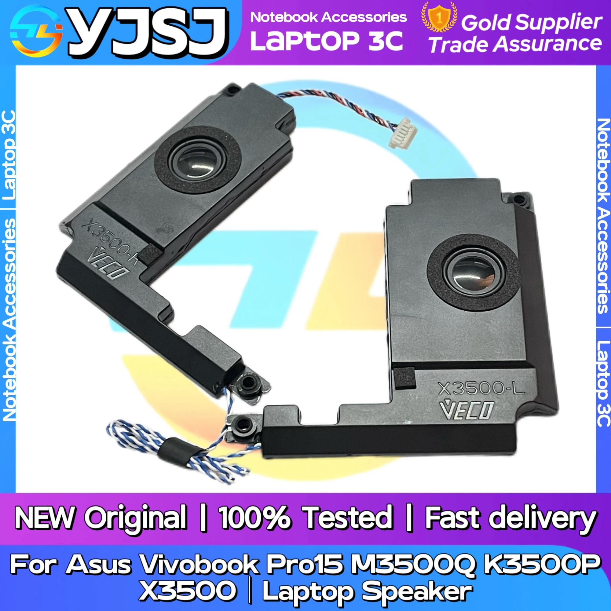 

НОВЫЙ оригинальный динамик для ноутбука ASUS Fearless PRO 15 M3500Q M3500QA M3500QC K3500P X3500 встроенный динамик 04072-04230300