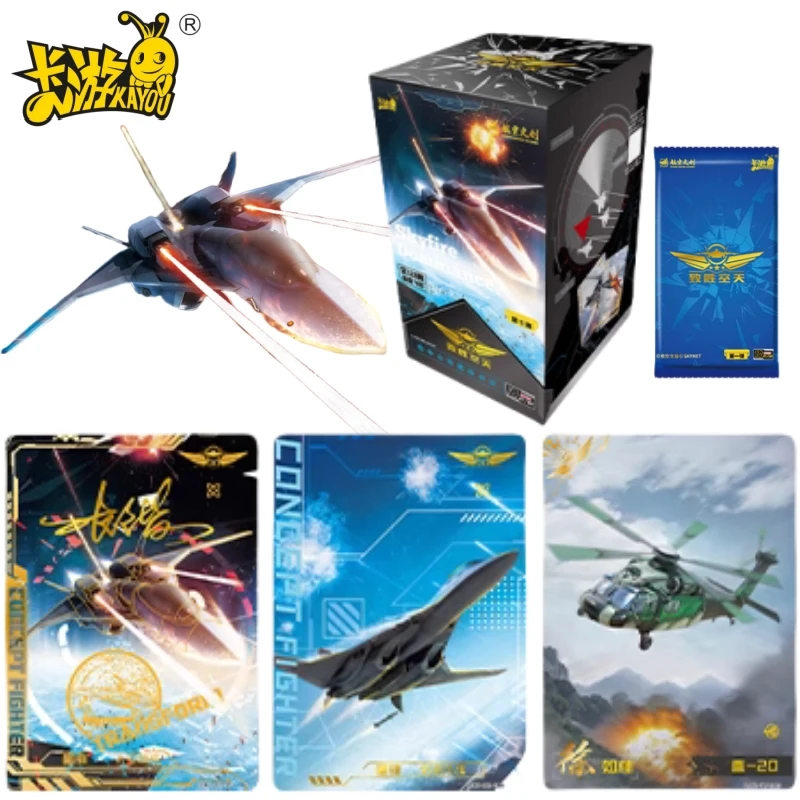 

KAYOU Genuine Version Chinese Fighter Jets Card Aerospace Overlord Collection Cards Peripheral Toys Flash Card Gifts Original