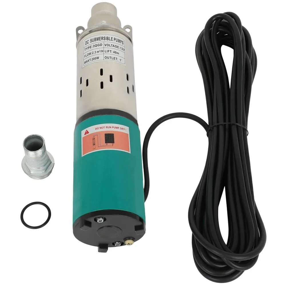 80mソーラー深井戸水中ポンプ、農業用ソーラーウォーターポンプ、流量2t-時、ケーブル10m、250w-300w、最大揚程