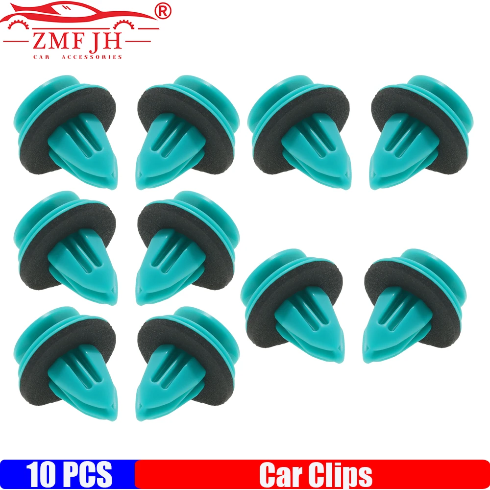 ZMFJH 9MM 10PCS Auto Bumper Fastener Clips Car Styling Fender Door Panel Rivets For Universal Car Auto Bumper Fastener Clips