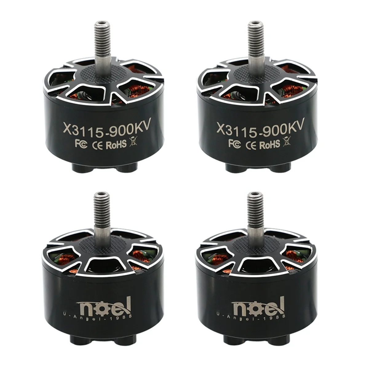 4 Uds X3115 Motor sin escobillas 900KV 6S Motor de Dron para FPV RC Multirotor Racing Drone accesorios DIY