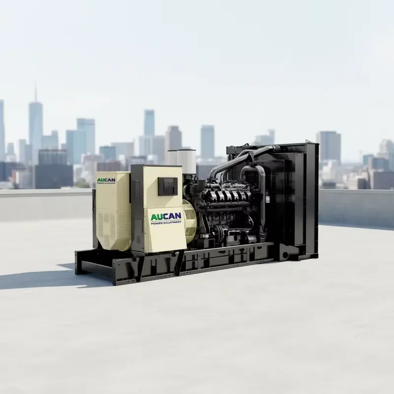 High-Efficiency 150kVA Large Generator Set Automatic Mains Failure for Hospitals Open Frame Color Designed
