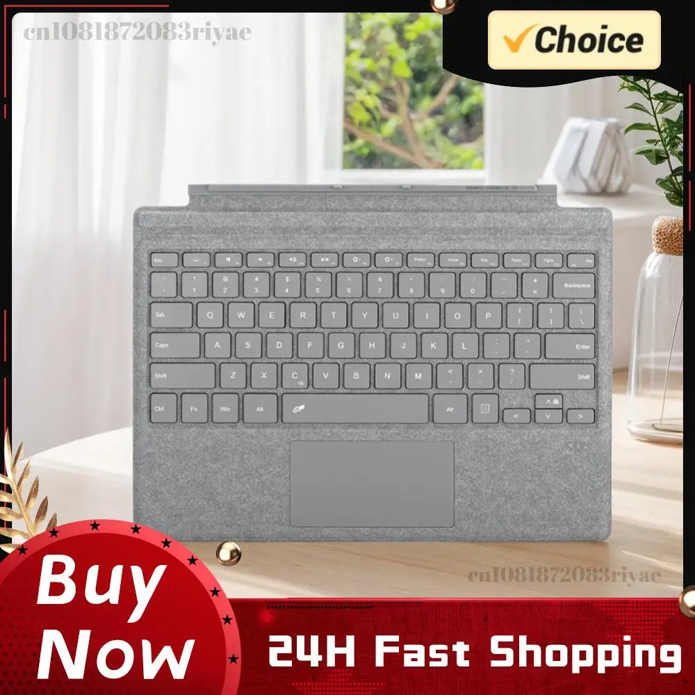 Portable Wireless Keyboard 7 Colors Backlight BT Type Cover Keyboard Wireless Keypad for Microsoft Surface Pro 3/4/5/6/7/7 Plus