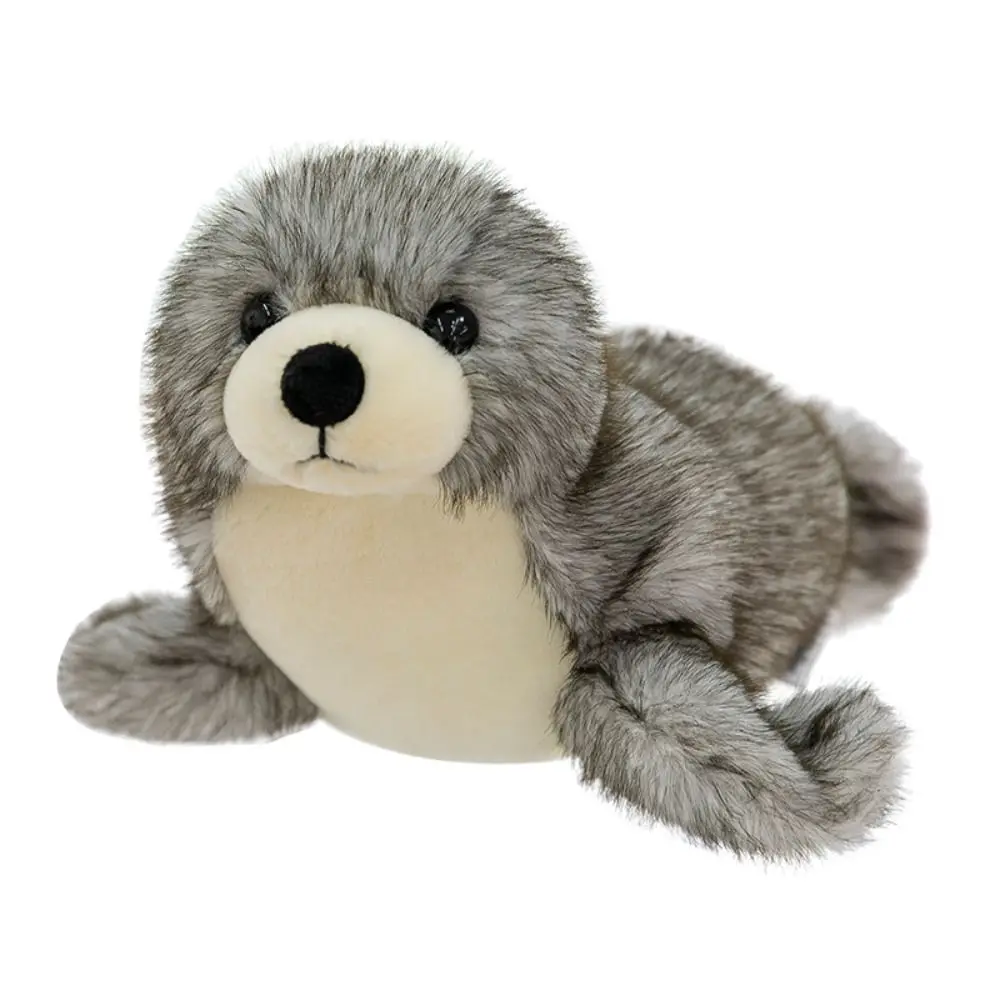 Jouets en peluche Lion de mer en coton PP, Collection douce, poupées en peluche d'animaux du monde de la mer, sceau moelleux confortable, décoration de maison