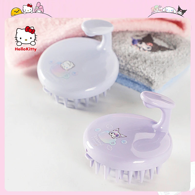 Kawaii Anime Characters Kuromi Cinnamoroll Hair Comb for Women Girls Hairbrush Cute Cartoon Lovely Animals Hair Care Comb Gifts