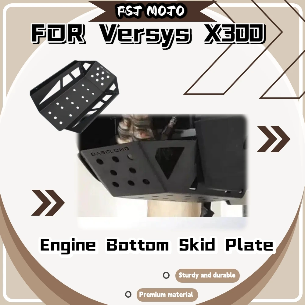 Protector de Chasis Inferior para Versys X300, Panel Reforzado, Amortiguador de Impactos, Previene la Deformación del Motor, Todoterreno