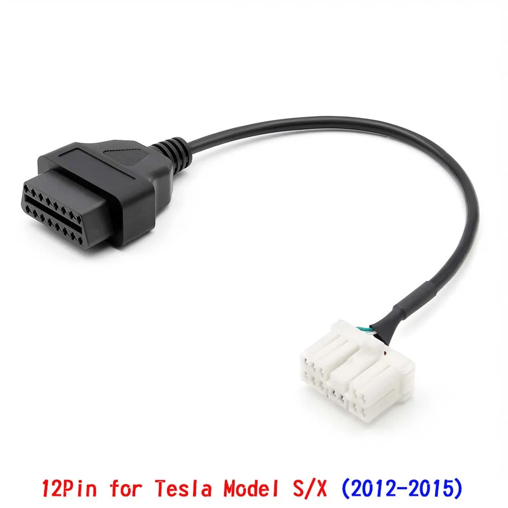 New 12Pin 20Pin 26Pin Male Female Connector for Tesla Model Y Model S/X Model 3 OBD2 16Pin Diagnostic Harness Electronic Cable