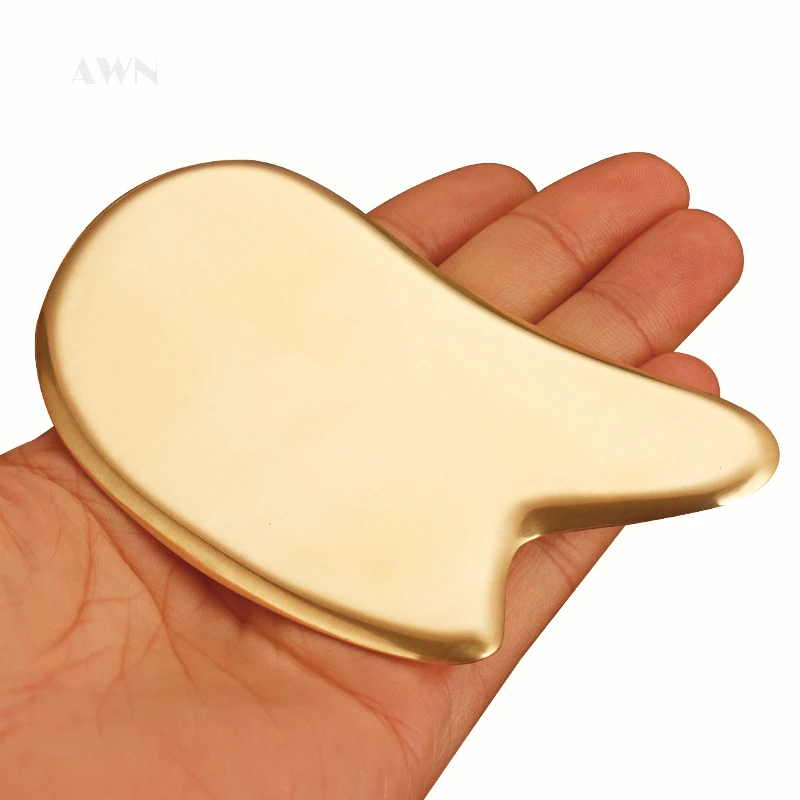 

Pure Copper H80 Scraping Board Guasha Massage Scraper Pressure Therapy Acupoint Facial Body Pain Relief Fascia Knife Massager