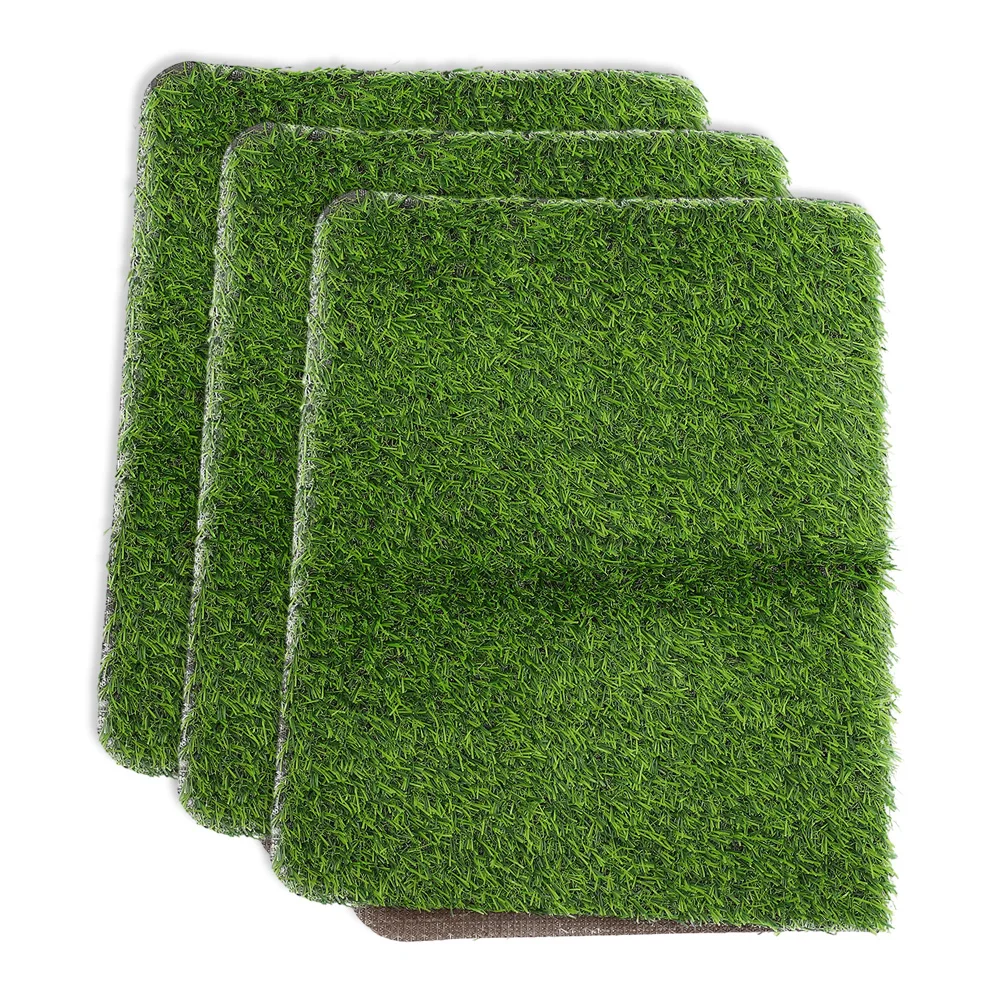 

3Pcs Artificial Grass Door Mat Green Turf Mat for Outdoor Entrance Home Garden Floor Rug Landscape Decor Grass Carpet Outdoor