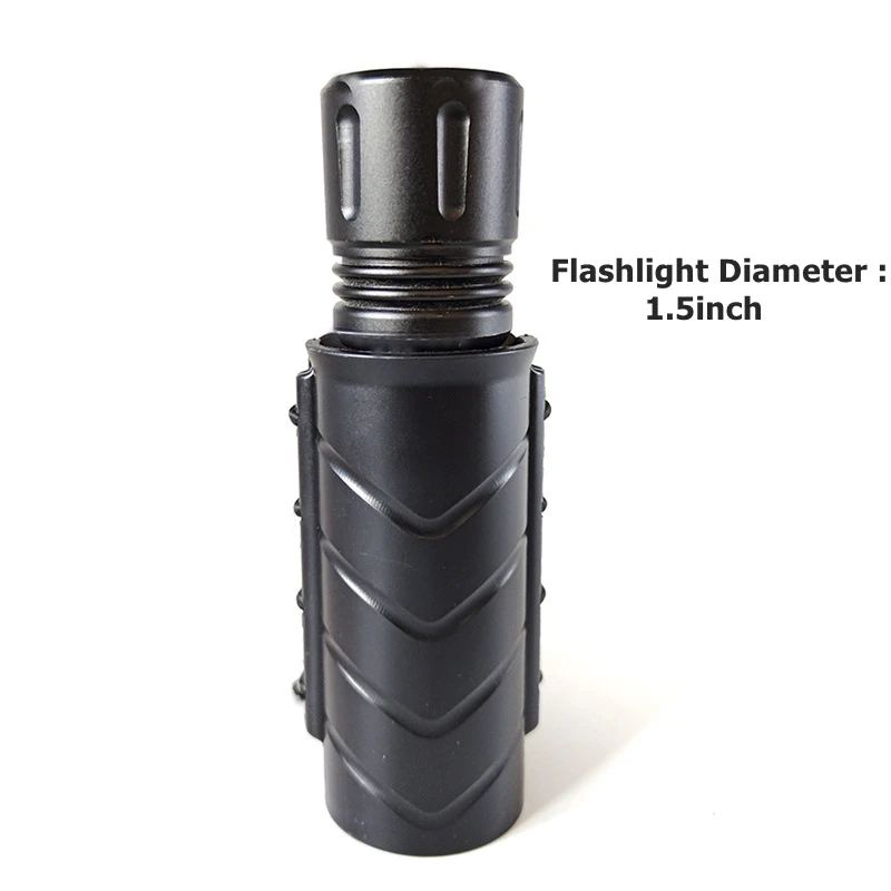 

Flashlight Holders for 1-2inch Duty Belt Tactical Plastic Torch Holsters 360 Degree Rotatable Light Carry Case Pouch
