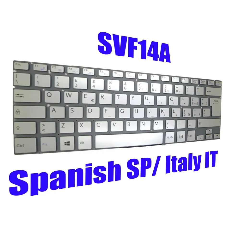 

Keyboard For SONY SVF14A 9Z.NABBQ.00S 149238361IT 149238661IT 149238371ES 149238071ES Spanish SP Italy IT Without Backlit