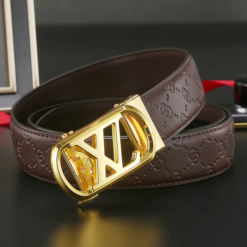 New Men Belts Luxury Famous Genuine Leather Male Belts for Women wide 3.4cm High Quality Designers Brand Buckle Strap jeans