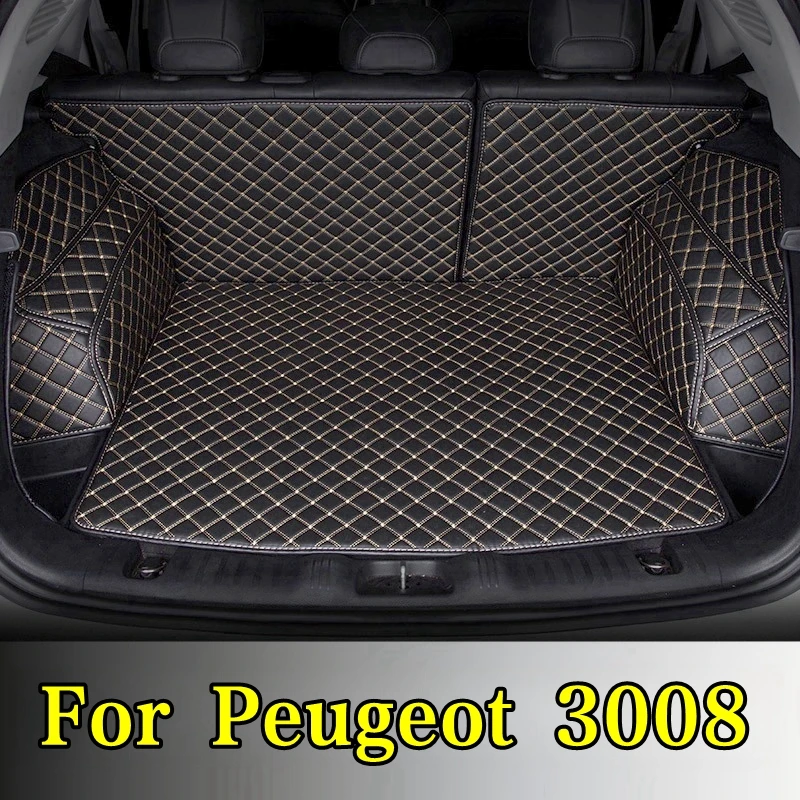 

Коврики в багажник автомобиля подходят для Peugeot 3008 2014 2015 2016 2017 2014-2017 задние автомобильные аксессуары для интерьера автомобиля