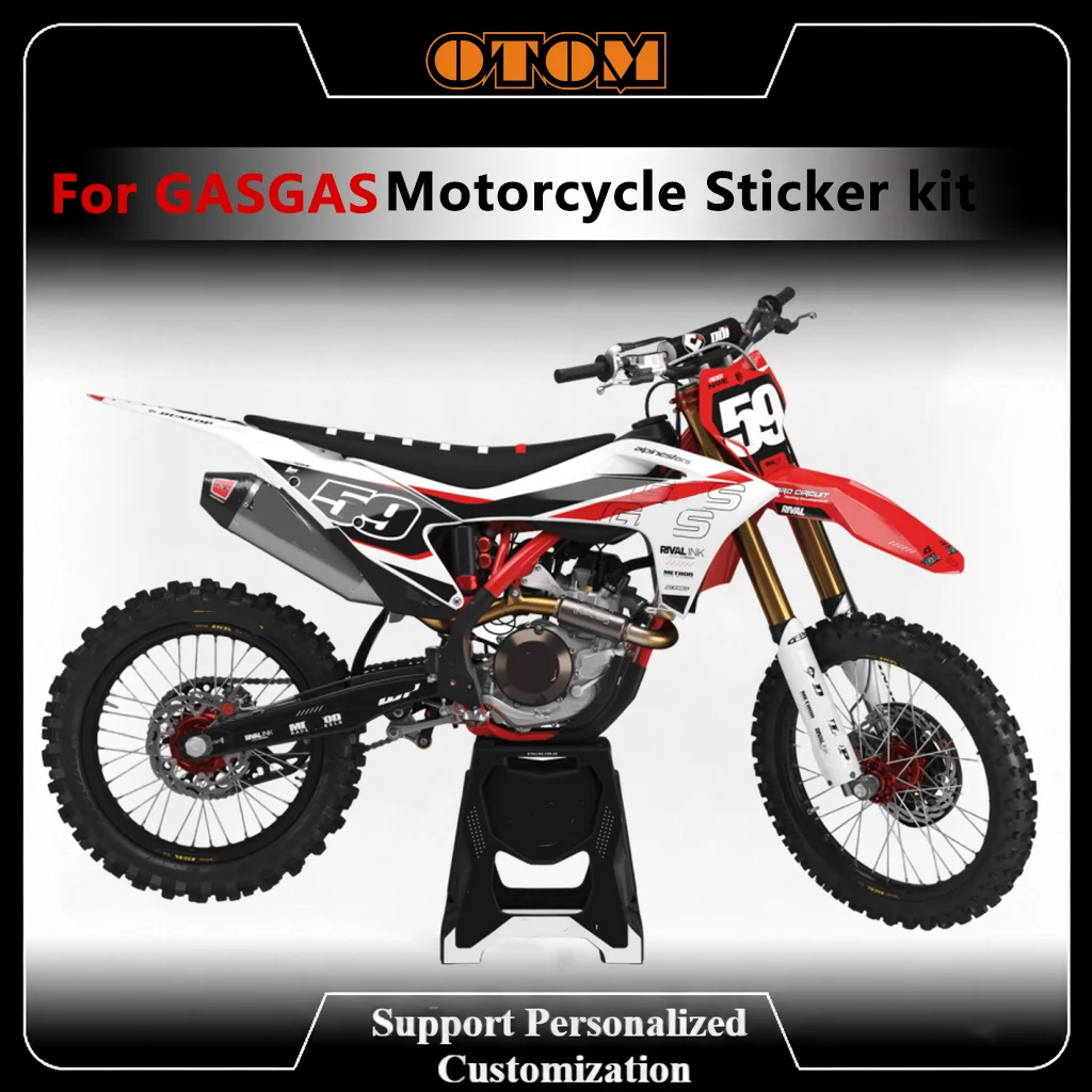 for GASGAS EC MC 2021 2022 2023 2021-2023 Motorcycle Background Custom Full Graphics Decals Stickers