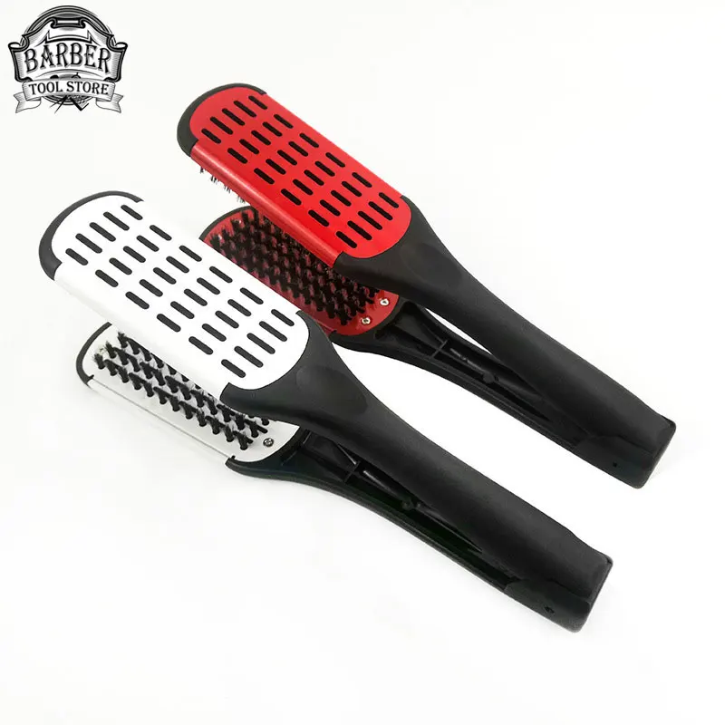 Professional Hair Straightener Women's Double Sided Hairdressing Brush Clip V Shape Comb Clips Salon Hair Styling Tools