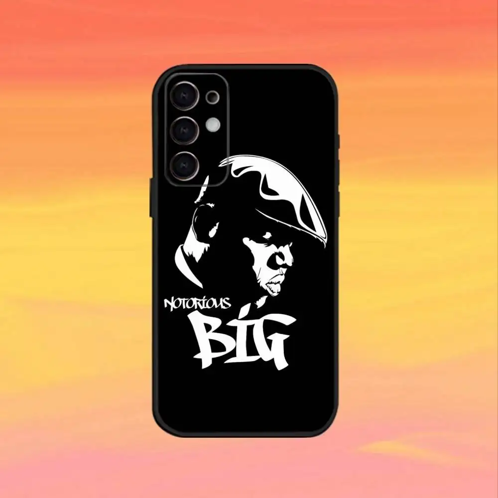 Biggie Smalls Notorious B-BIG Art  Phone Case For Samsung S25,S24,S23,S22,S21,S20,Ultra,Plus,FE Black Soft Cover