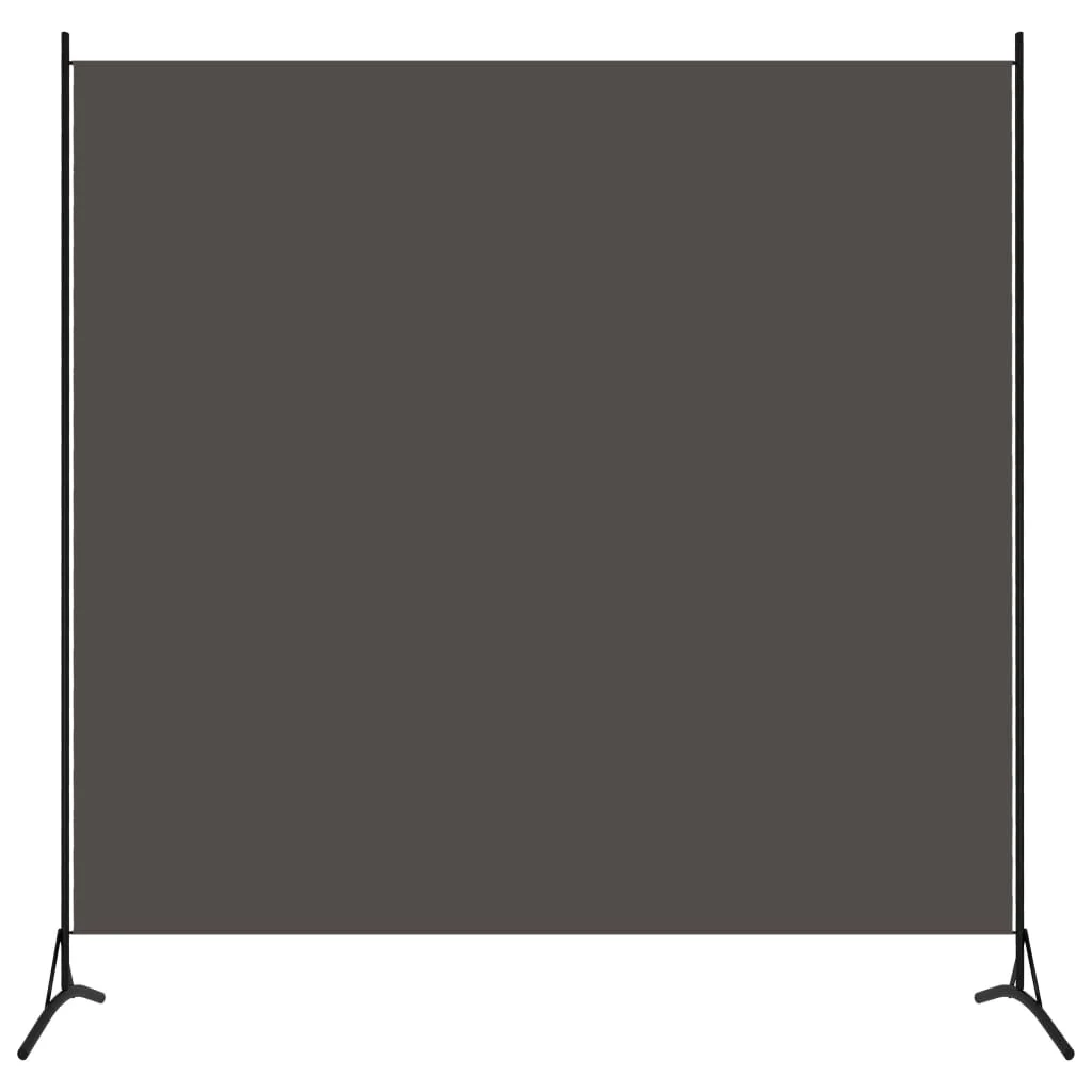 Raumteiler aus anthrazitfarbenem Stoff, 175 x 180 cm, beweglicher Block, Sichtschutz, Raumteiler, Bildschirme, Garten, Heimdekoration