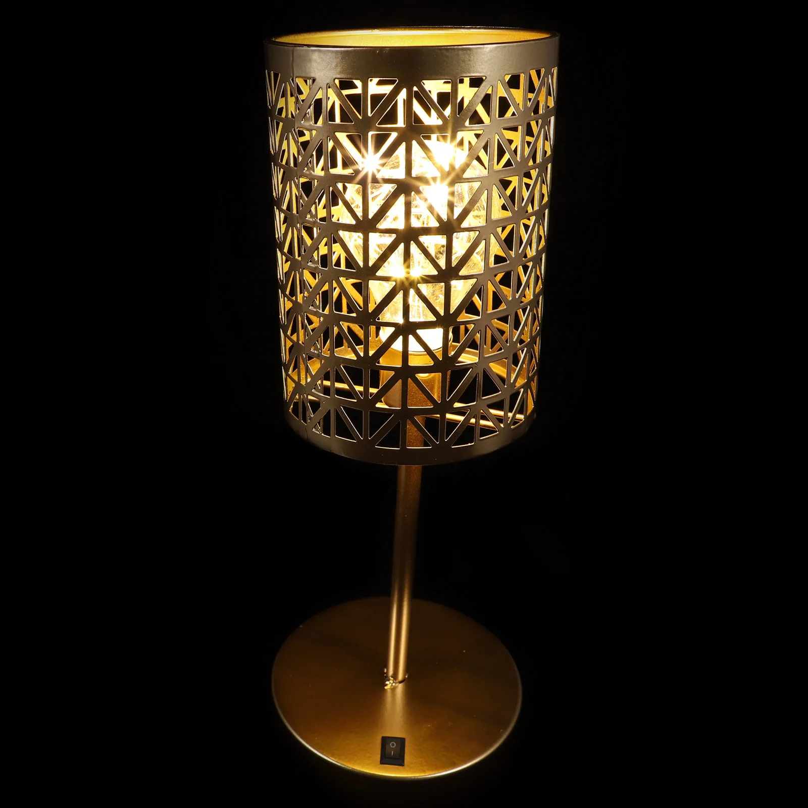 

1pc Golden Bedside Lamp For Bedside Home Night Decorative Small Modern Lamp Table Decorative Table Light Light