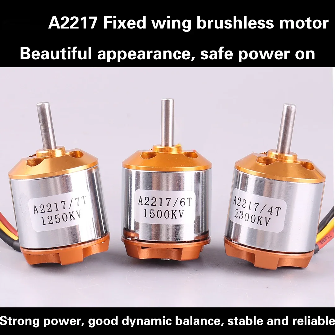 A2217 950KV 1100KV 1250KV 1500KV 2300KV 2700KV Outrunner Motore Brushless Per RC Aereo Ad Ala Fissa Quadrocopter Multi-elicottero