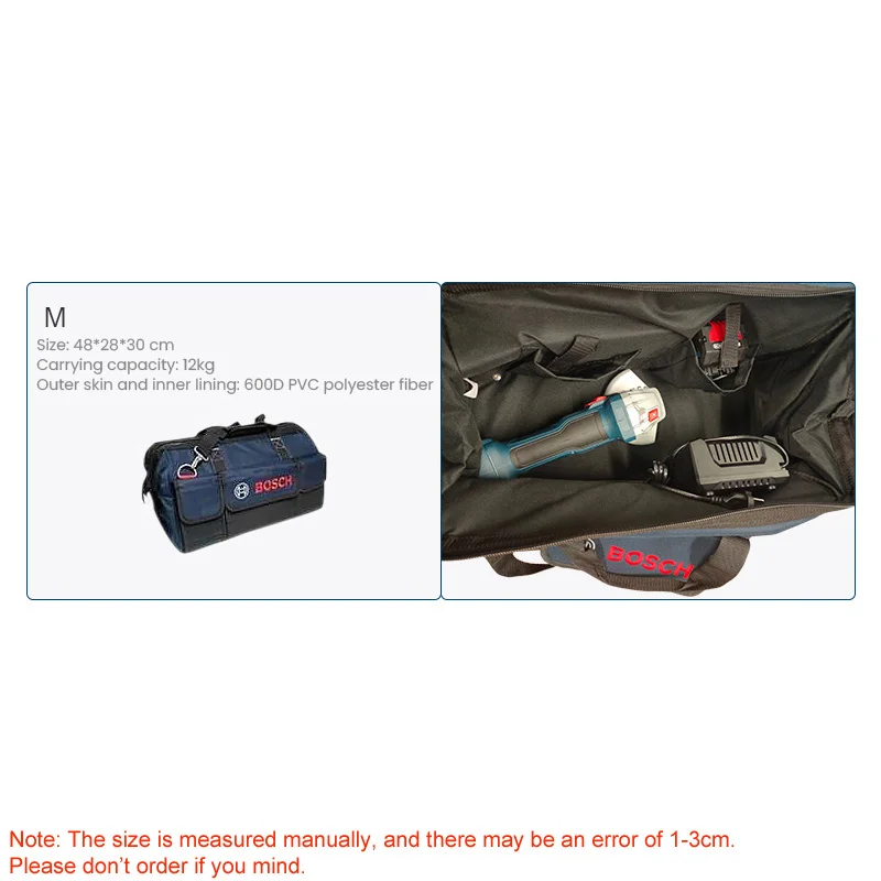 Bosch Tool Bag 4 Size Protective Case Dust Cover Waterproof Canvas Bag Tools Storage Organizer Bag for Woodworker Electrician