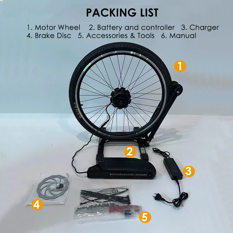 20-29inch Rear Wheel Cassette Hub Motor 350W Electric Bike