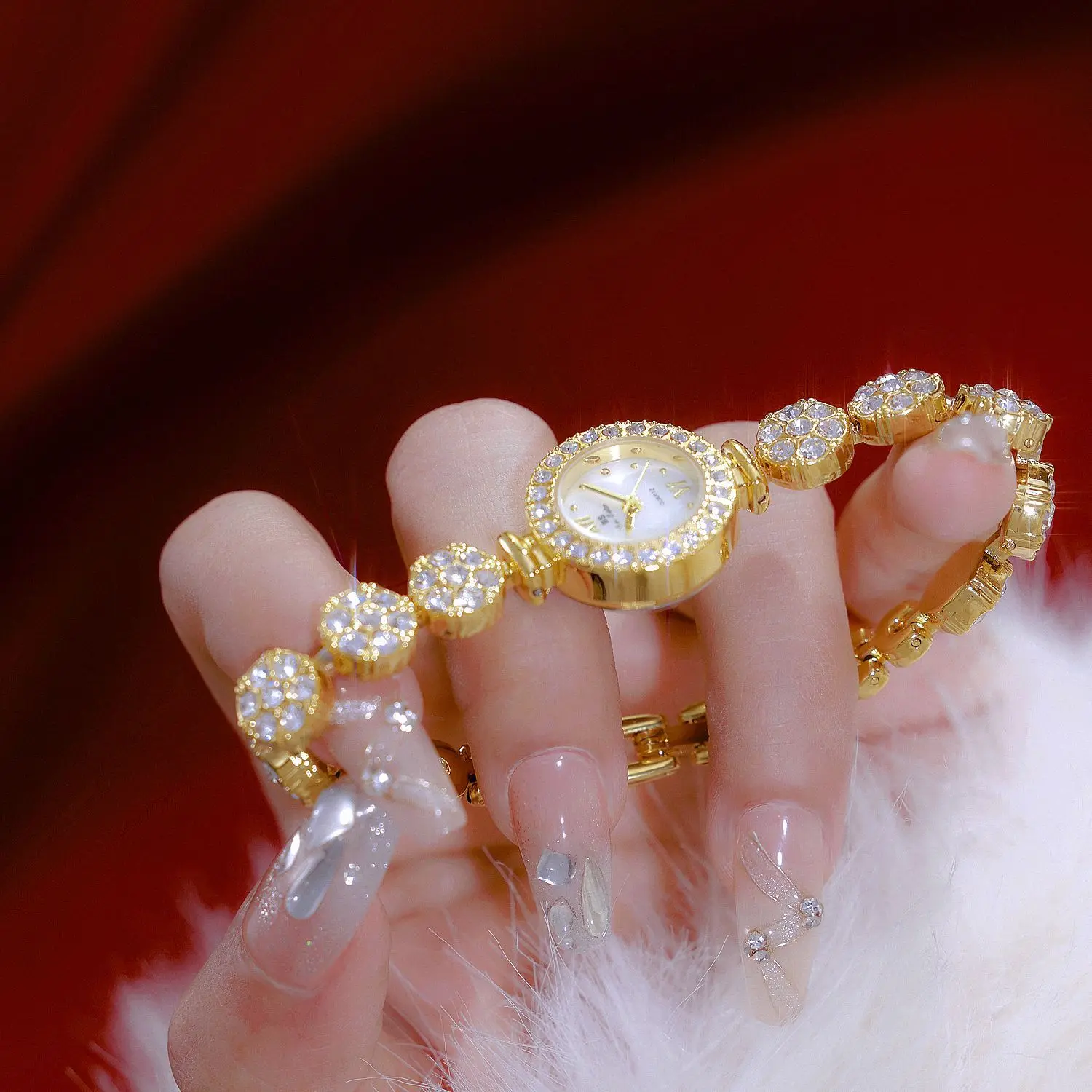 Новые часы для женщин, звездное небо, Полный Бриллиант, золотой браслет, наручные часы, роскошный модный бриллиант часы женские, подарок