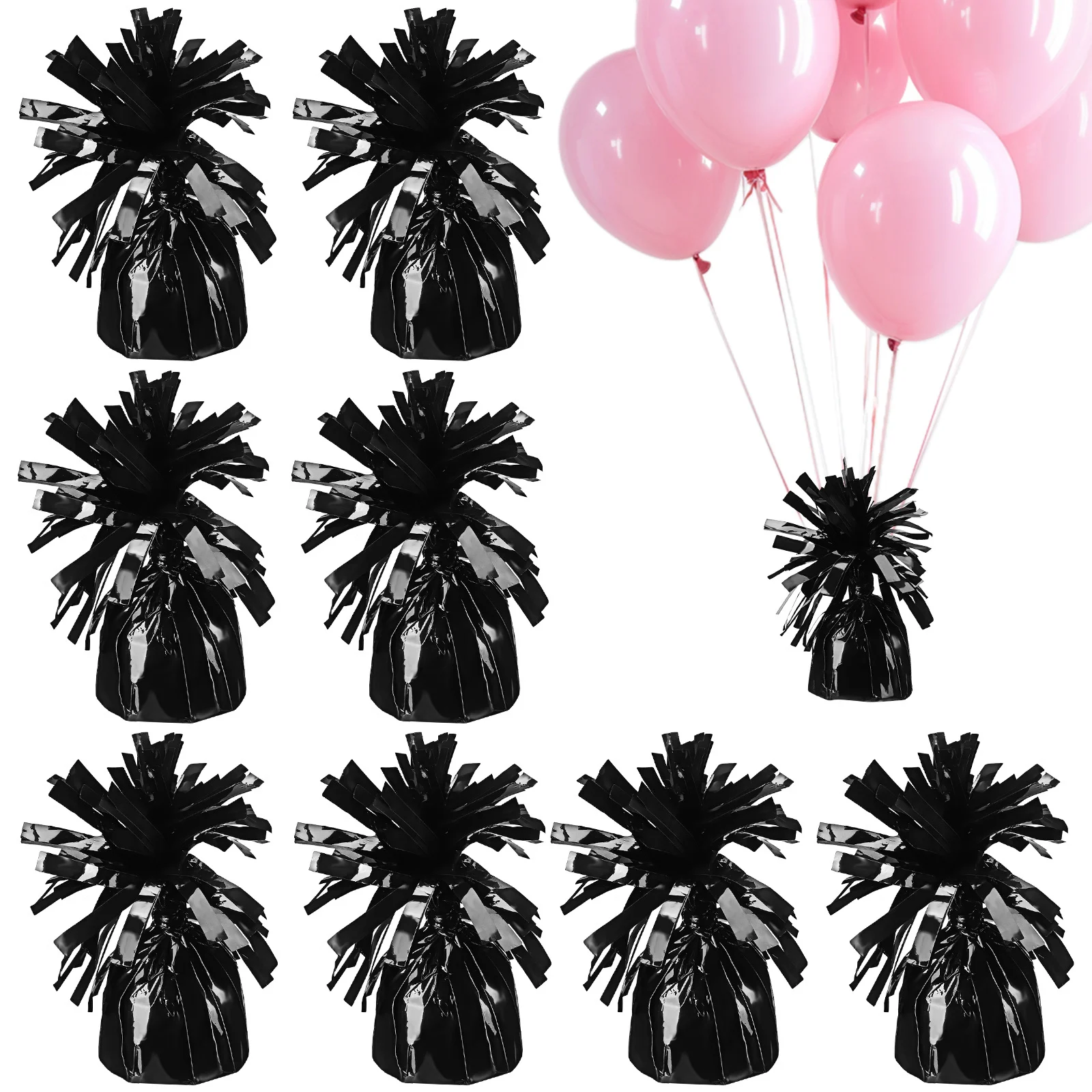 أوزان البالونات للحفلات 8 قطع من حاملات بالونات الزفاف المعلقات الجاذبية لتزيين قوس البالونات وأعياد الميلاد