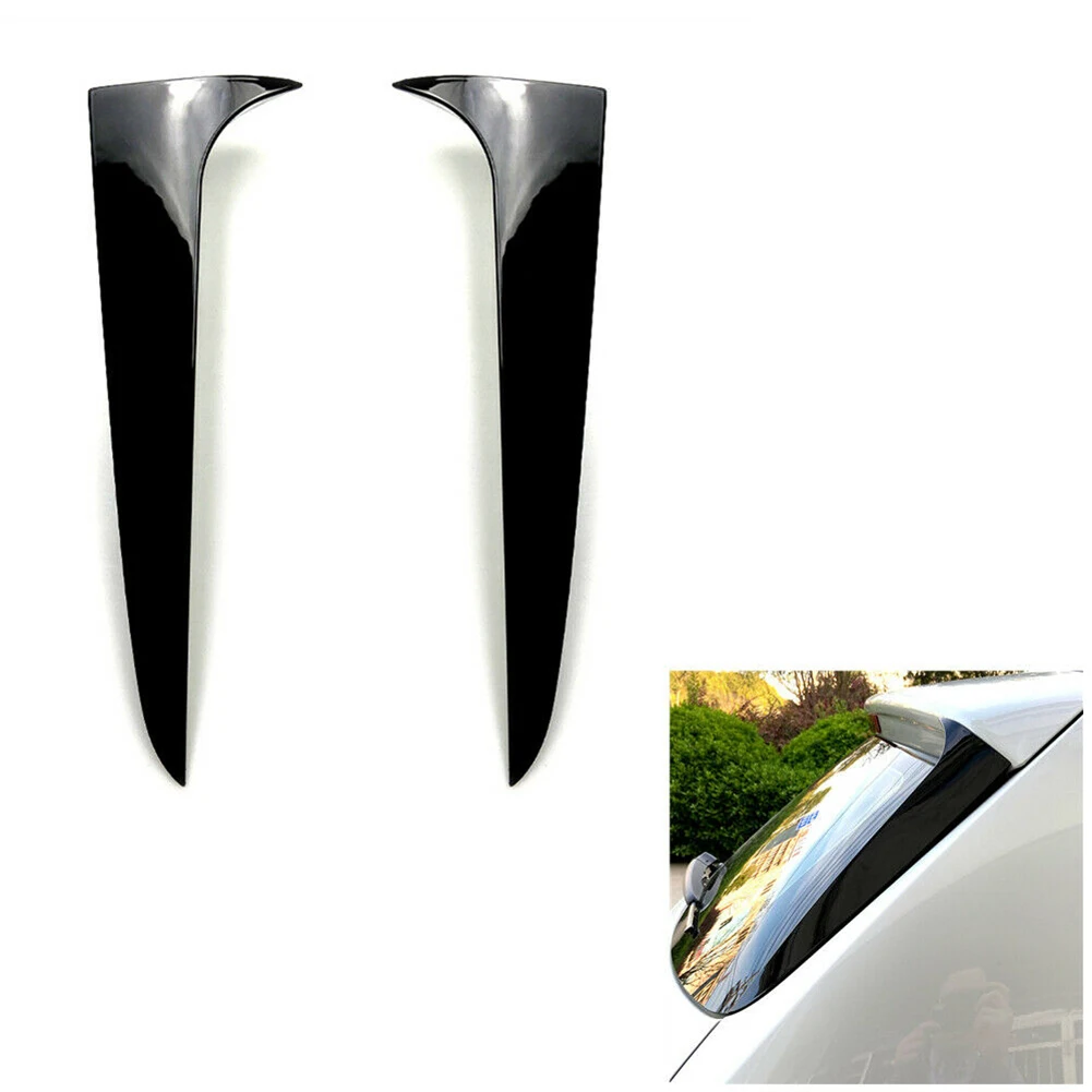 2 Pcs Rear Window Spoiler Replacement Parts Side Wing Trim Cover Accessories Compatible for BMW X3 F25 2011-2017 Years