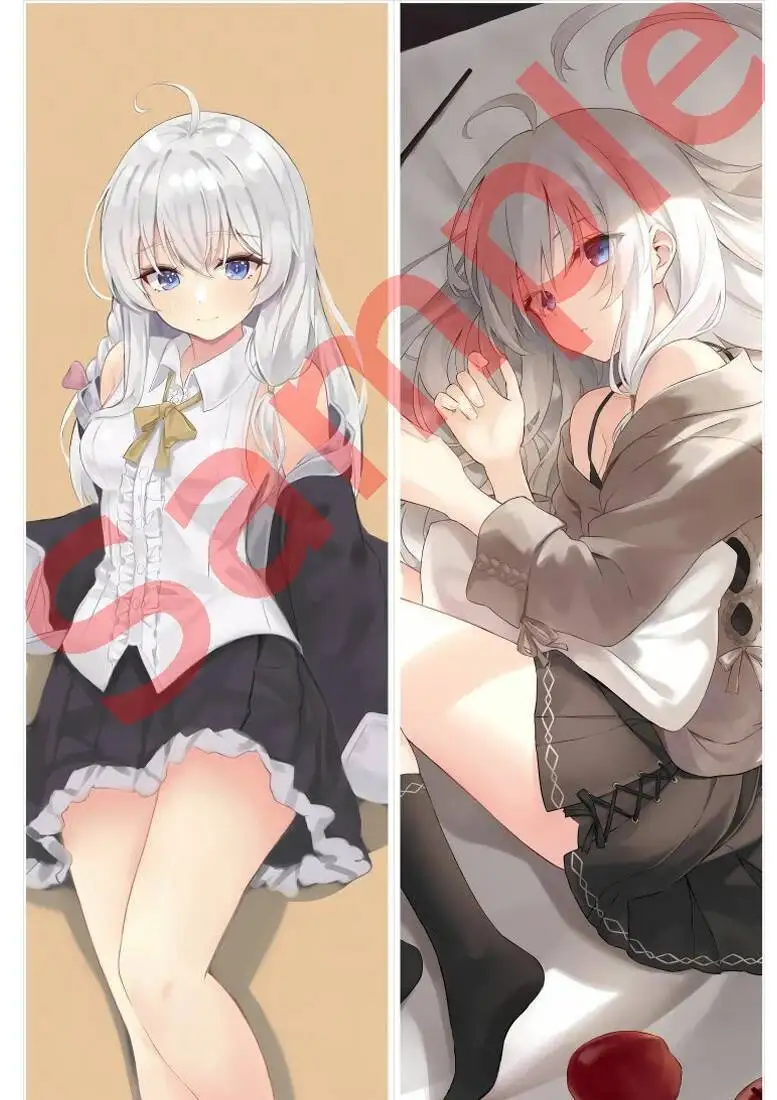 Bruja errante: el viaje de Elaina Ashen Witch Dakimakura Waifu funda de almohada funda de cojín con estampado de 2 lados regalo