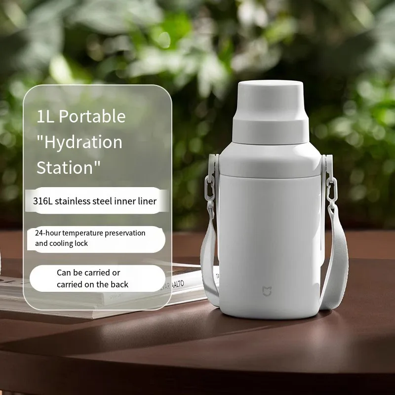 Xiaomi Mijia Thermos 스테인레스 스틸 진공 플라스크 주방 대용량 열 커피 병 홈 핫 커피 컵 물병