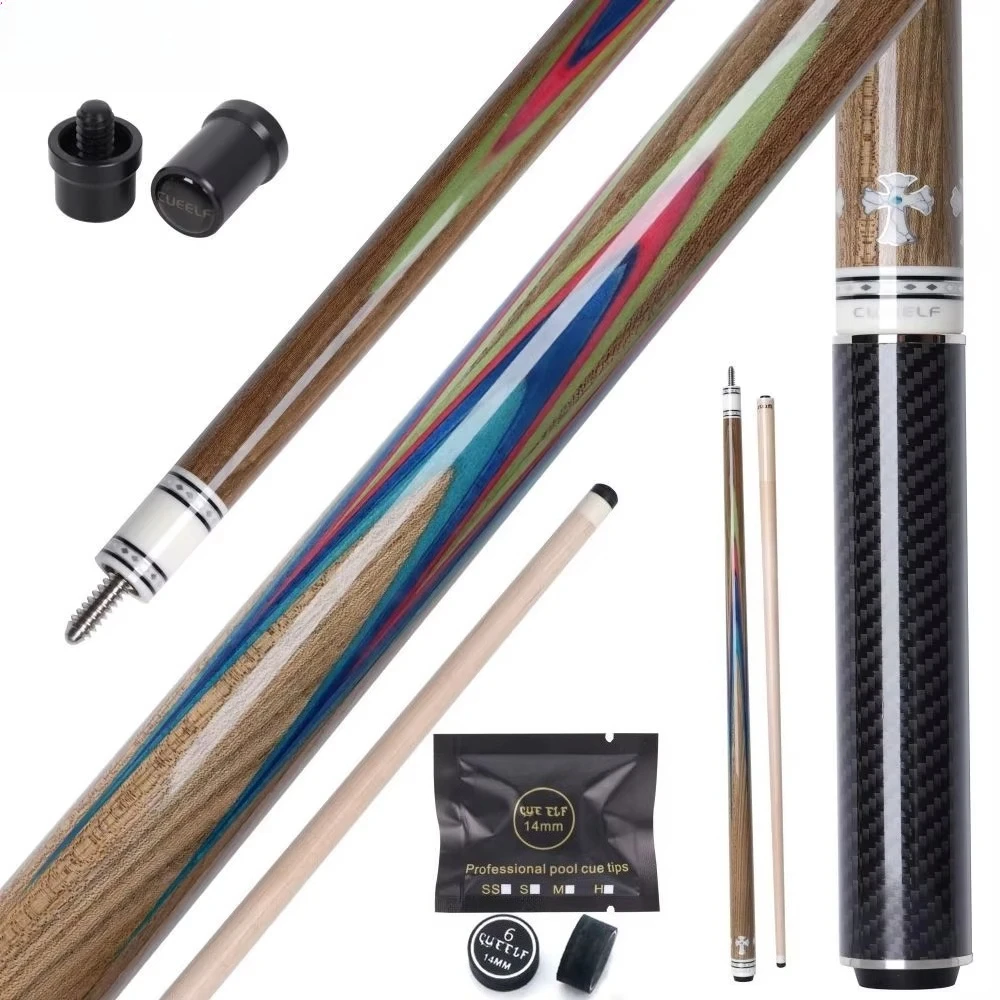 

Firm High Grade Handmade Carom Cues 12.5mm Tip Size Inlay Butter Fly High Quality Handmade Inlay 3/8*10 Pin