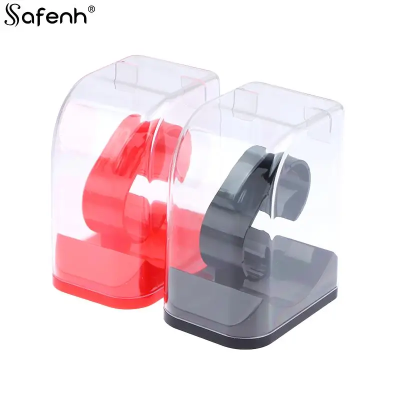 

Black, Red Innovative And Convenient Transparent Smart Watch Protective Display Box Plastic Storage Holder 1pcs