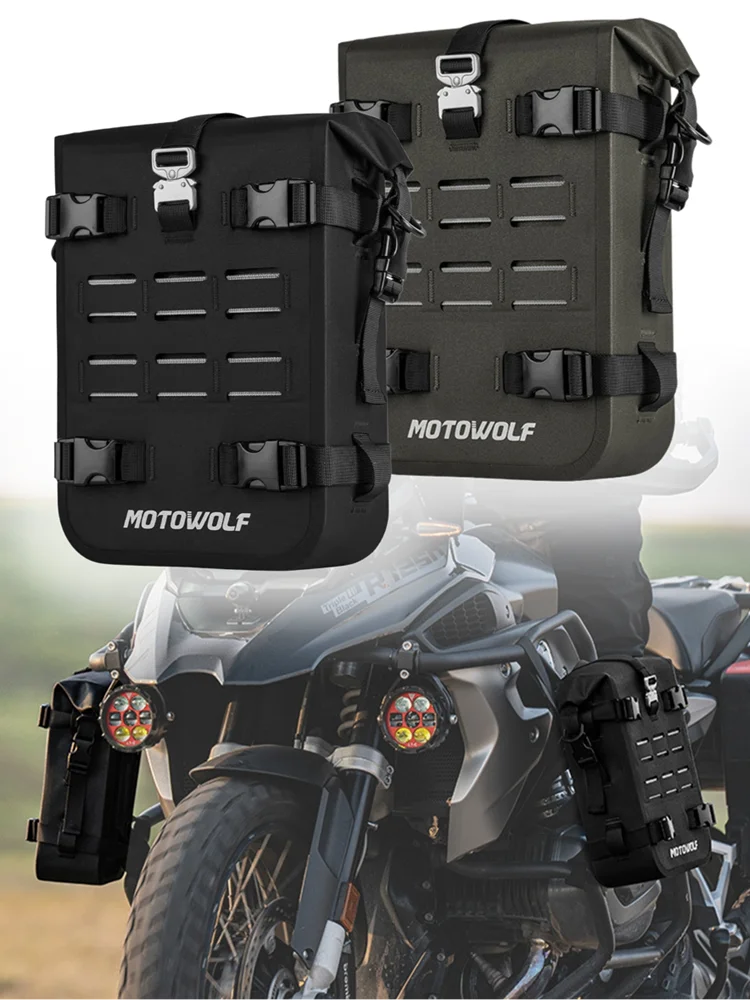 

1/2PC Motorcycle Bumper Bag For BMW R1200GS R1250GS ADV For HONDA NC750X CB500X Waterproof Crash Bars Bag Bumper Repair Tool Bag