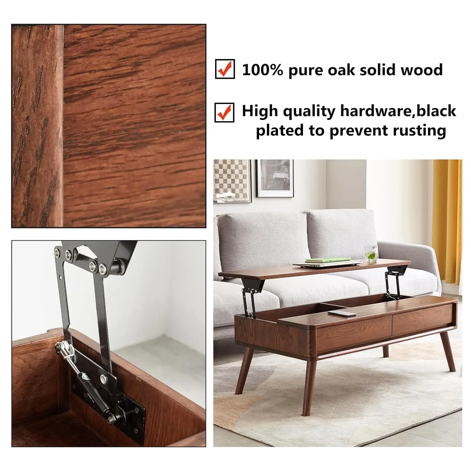 Thumbnail 3 - #17 Trending Lift Top Coffee Tables Right Now