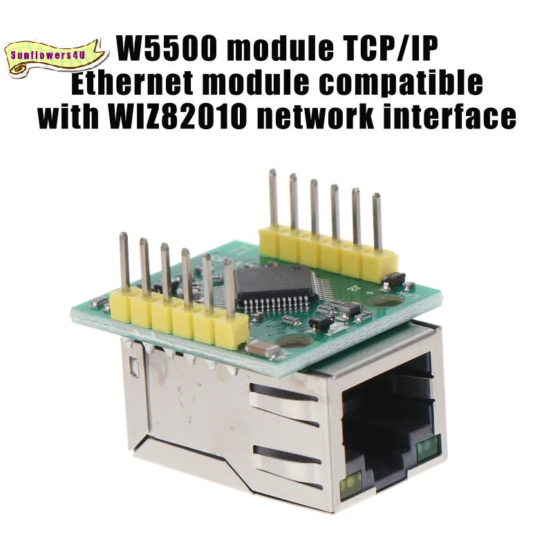 SPI to LAN Ethernet Converter W5500 Chip USR-ES1 Plug & Play Stable Transmission Module for DIY Electronic Projects