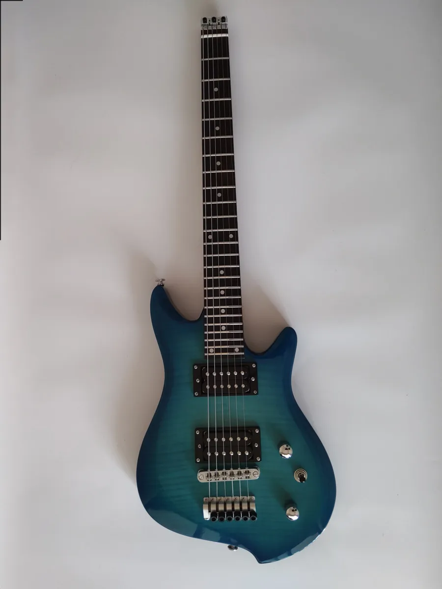 

Good quality headless electric silent travel guitar