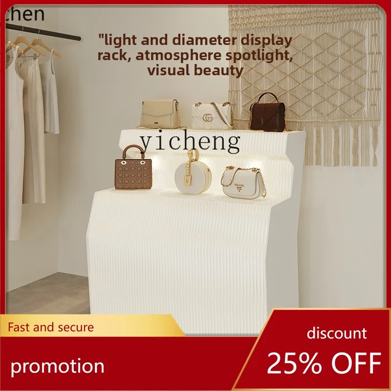 ZML eighteen paper hole board display stand multi-layer display rack folding mobile luminous booth