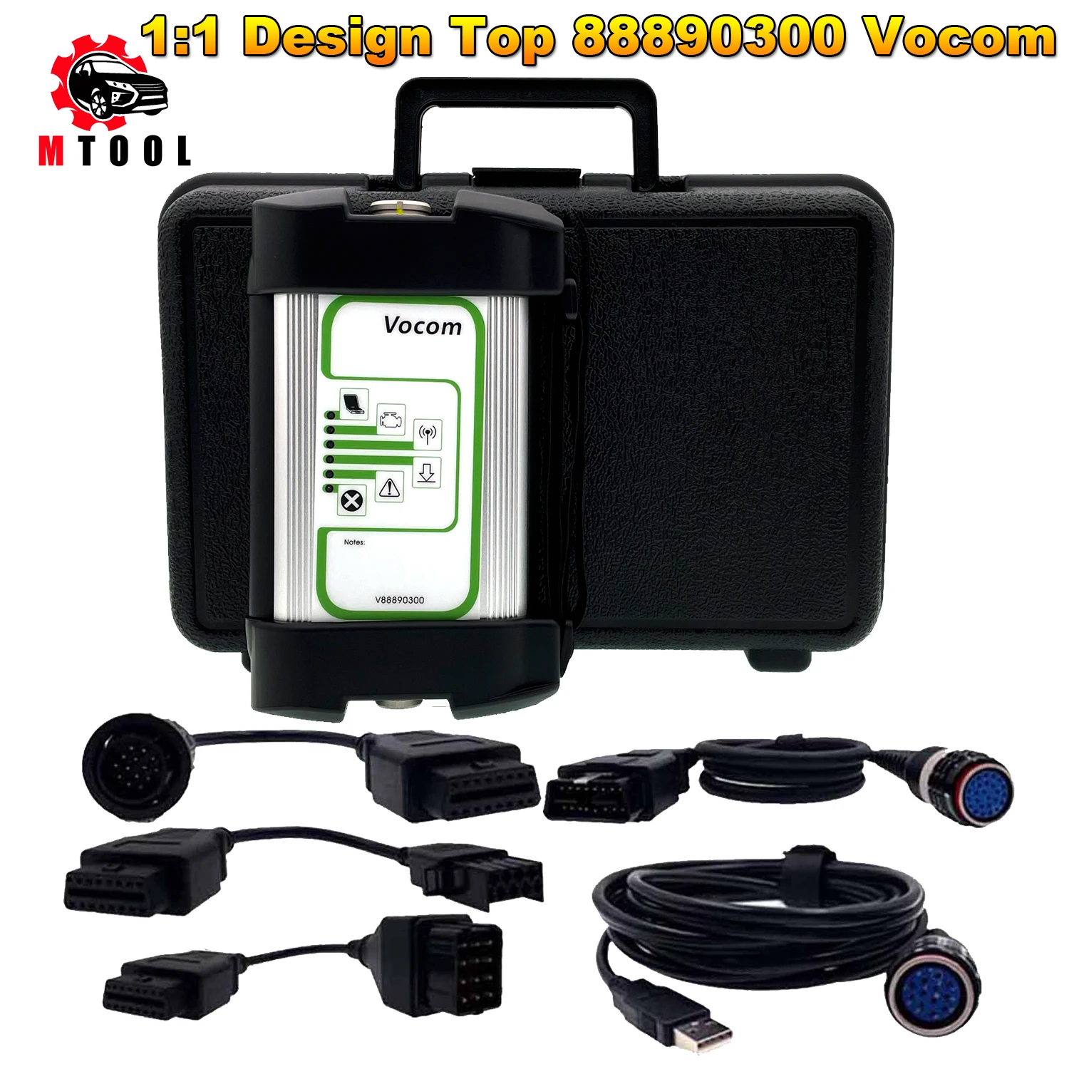 1:1 Design Top 88890300 Vocom Interface USB Connection Truck Diagnostic Scanner Programmer Tool For Volvo / Renault / UD / Mack