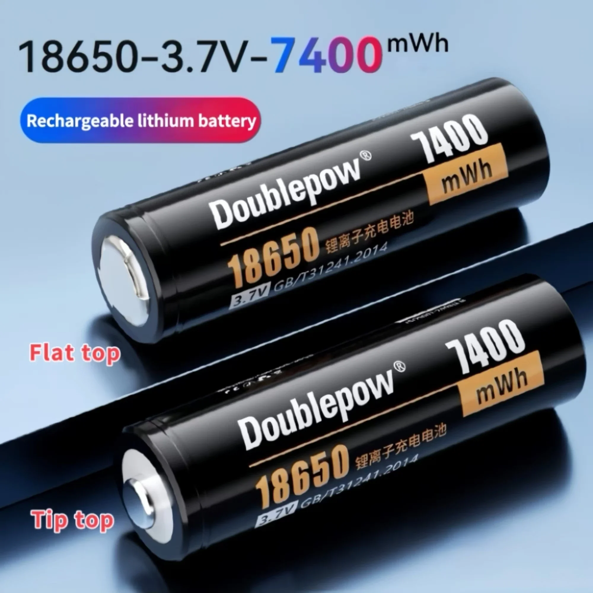 

18650 rechargeable battery 3.7V 7400mWh 18650 lithium battery Charger for Projector Game consoles Razors Microphone Solar lights