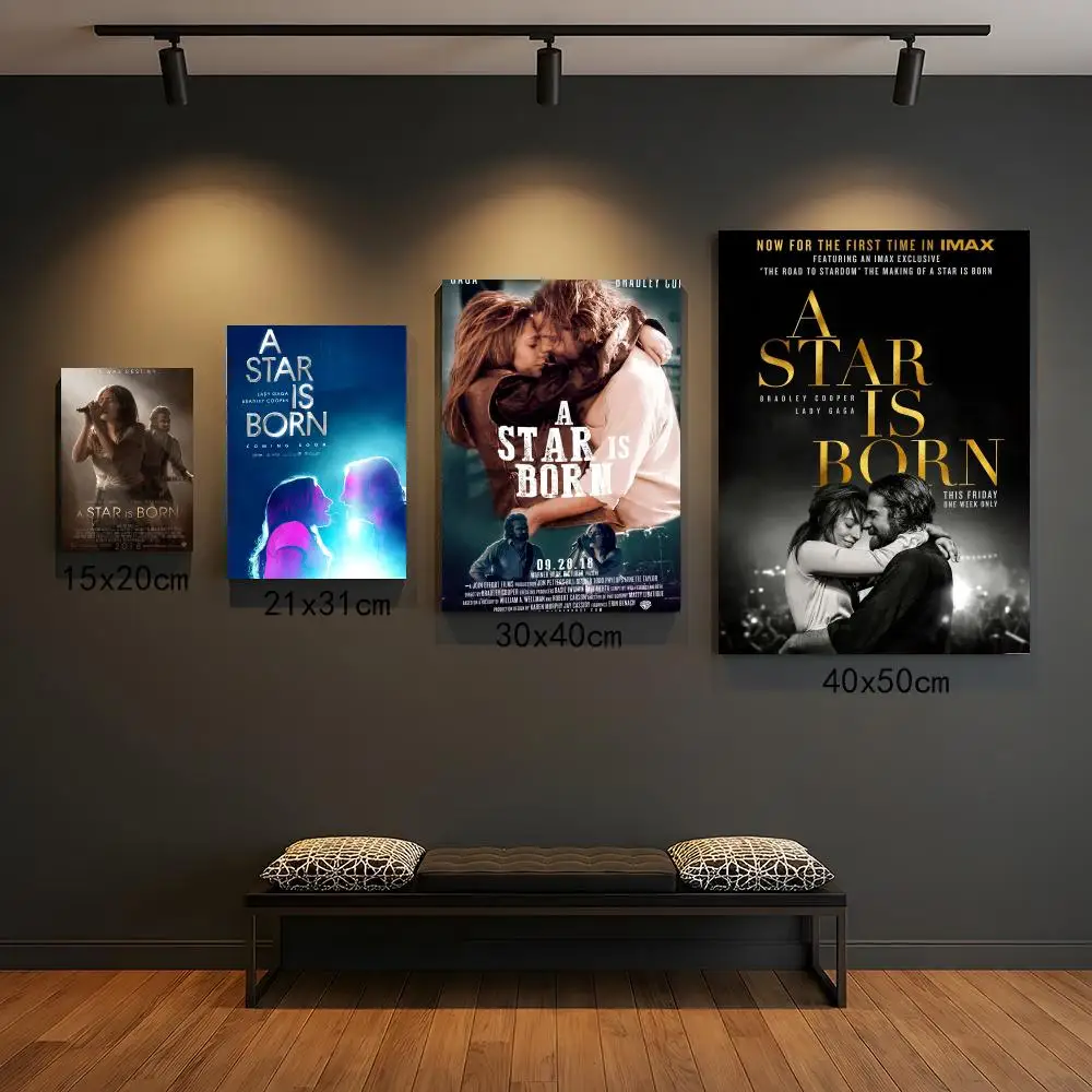 classic movie A-A Star Is Born 2018-N Painting Calligraphy Boho Botanical Decor for Living Room  Elegant Home Style