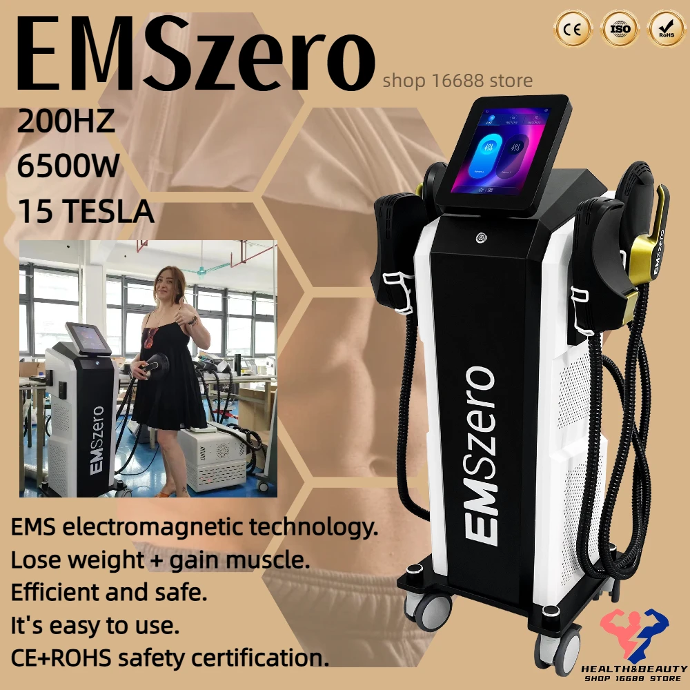 

EMSzero 15 Tesla 6500w NEO Body Slimming Nova Fat Burning Muscle EMS Sculpting Electromagnetic Stimulate Hiemt Pro Machine