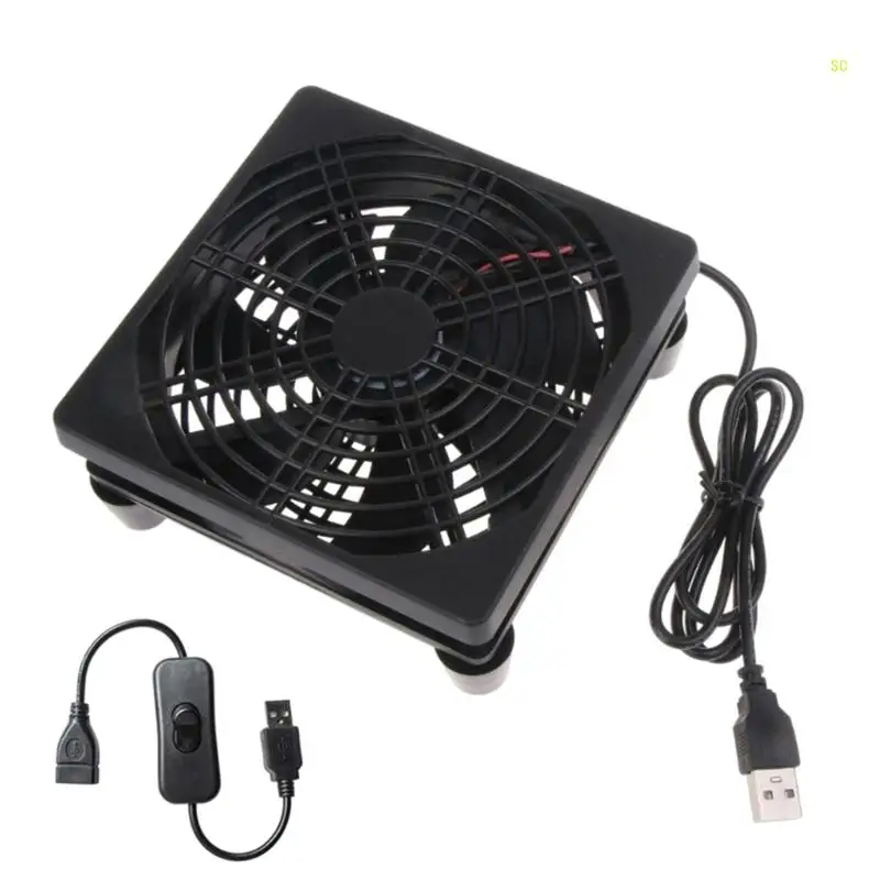 120mm Cooling Fan Router Cooling Silent Fan For Computer Cases Mining Rig CPU Coolers Computer Fan 5V USB Powerd Dropship