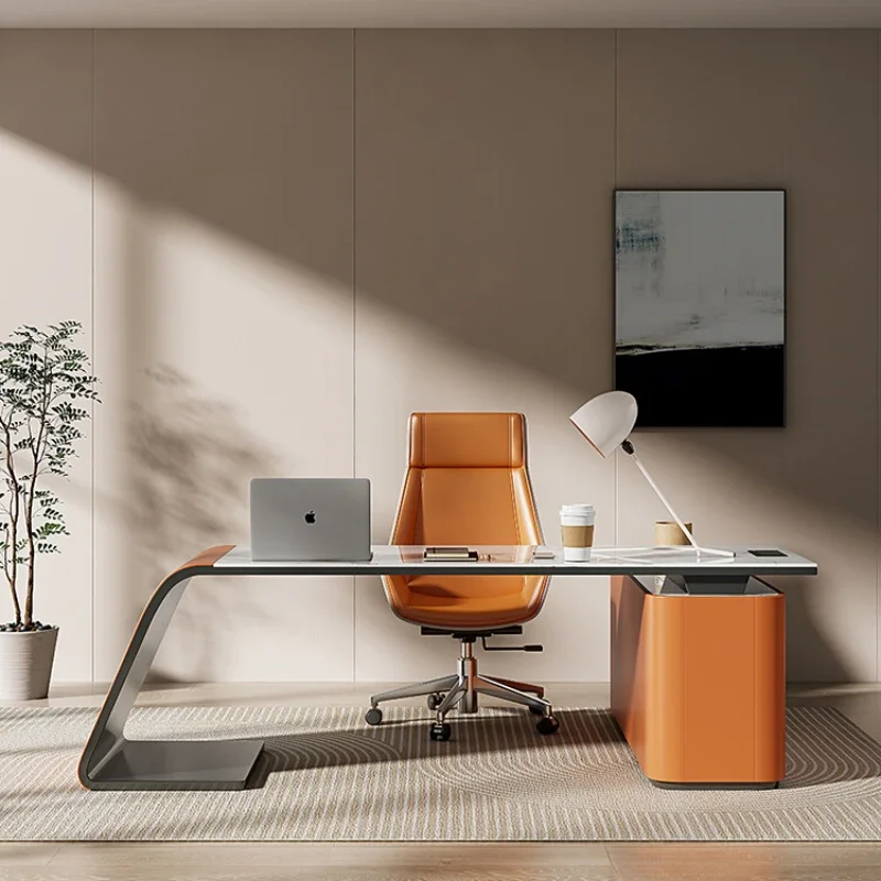 Minimalism Slate Office Desks Simplicity Computer Italian Household Office Desks Luxury Bureau Meuble Working Equipment QF50OD