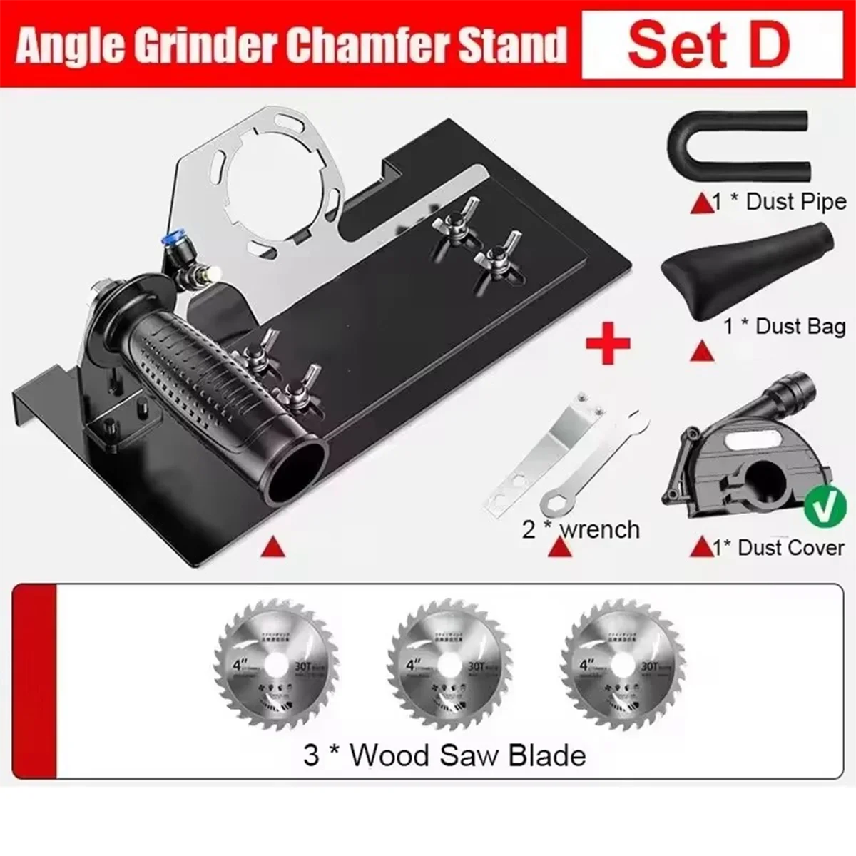 

A002 Угловая шлифовальная машина Подставка для резки плитки 100-125 Тип крепления Кронштейн для обрезки камня Опорные инструменты, набор C